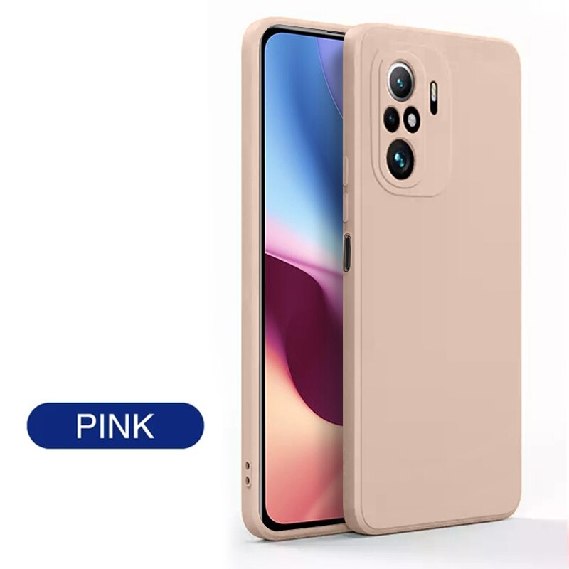 Original Square Liquid Silicone Case For xiaomi redmi k40 Pro poco F3 Soft Silicone TPU Cute Color Cover Coque Luxury Fundas: For Redmi K40 Pro / pink