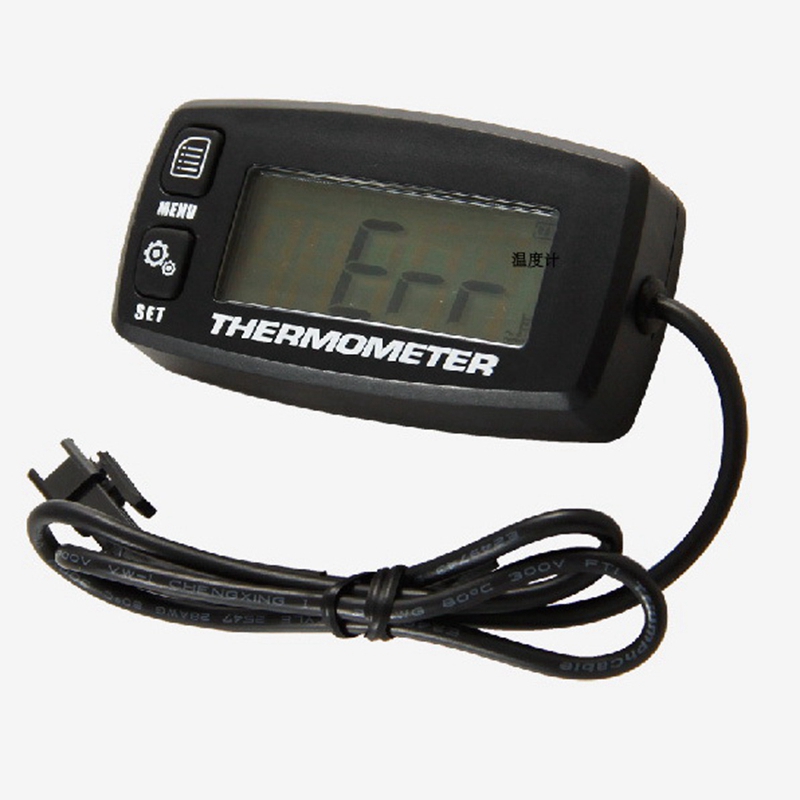 Cyfrowy wskaźnik temperatury silnika LCD alarm przekroczenia temperatury z czujnikiem RL-TS002 robić motocykla Dirtbike ATV