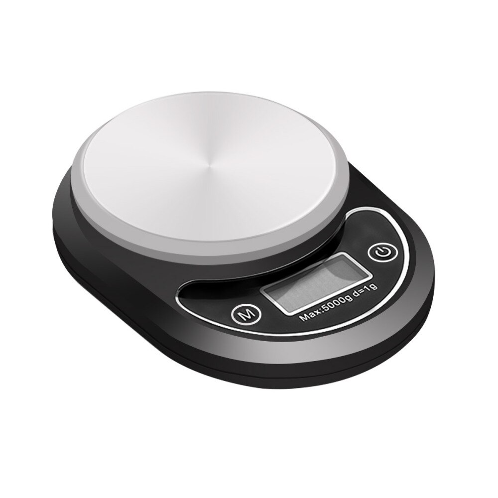 1PC Kitchen Scale Baking Electronic Scale High Precision Digital Cooking Scale for Home Daily Use Food Without Battery (Silver,: Black 3kg to 0.1g