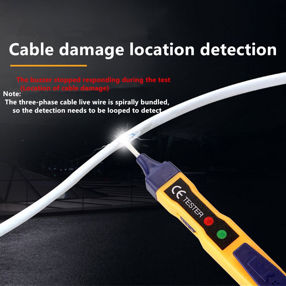 Continuity Voltage Detector Pen Non-contact Inductive AC/DC Voltage Meter Electric Compact Pen Voltage Battery Test Pencil