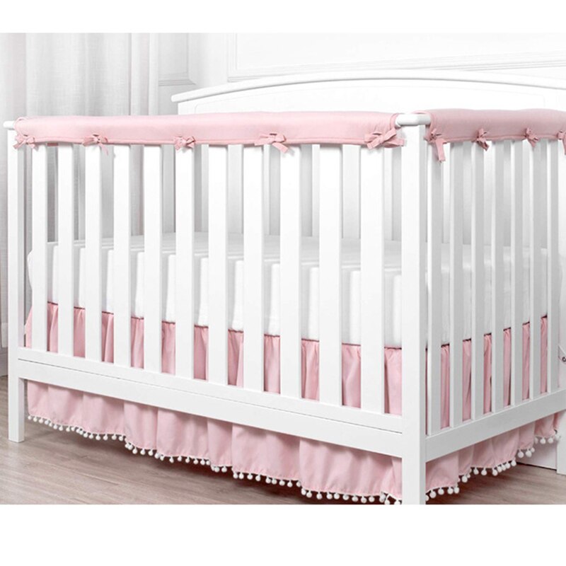 eins neue baumwolle Baby bett schutzhülle einfassung Baby Anti beißen einfarbig bett zaun Anti kollision streifen drei stück einstellen