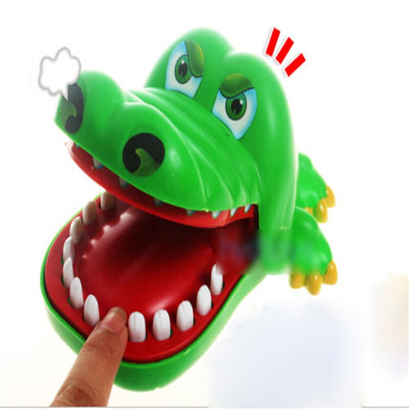 Small Size Crocodile Mouth Dentist Bite Finger Game Funny Gags Toy For Kids Play Fun 7.5cm*5.5cm