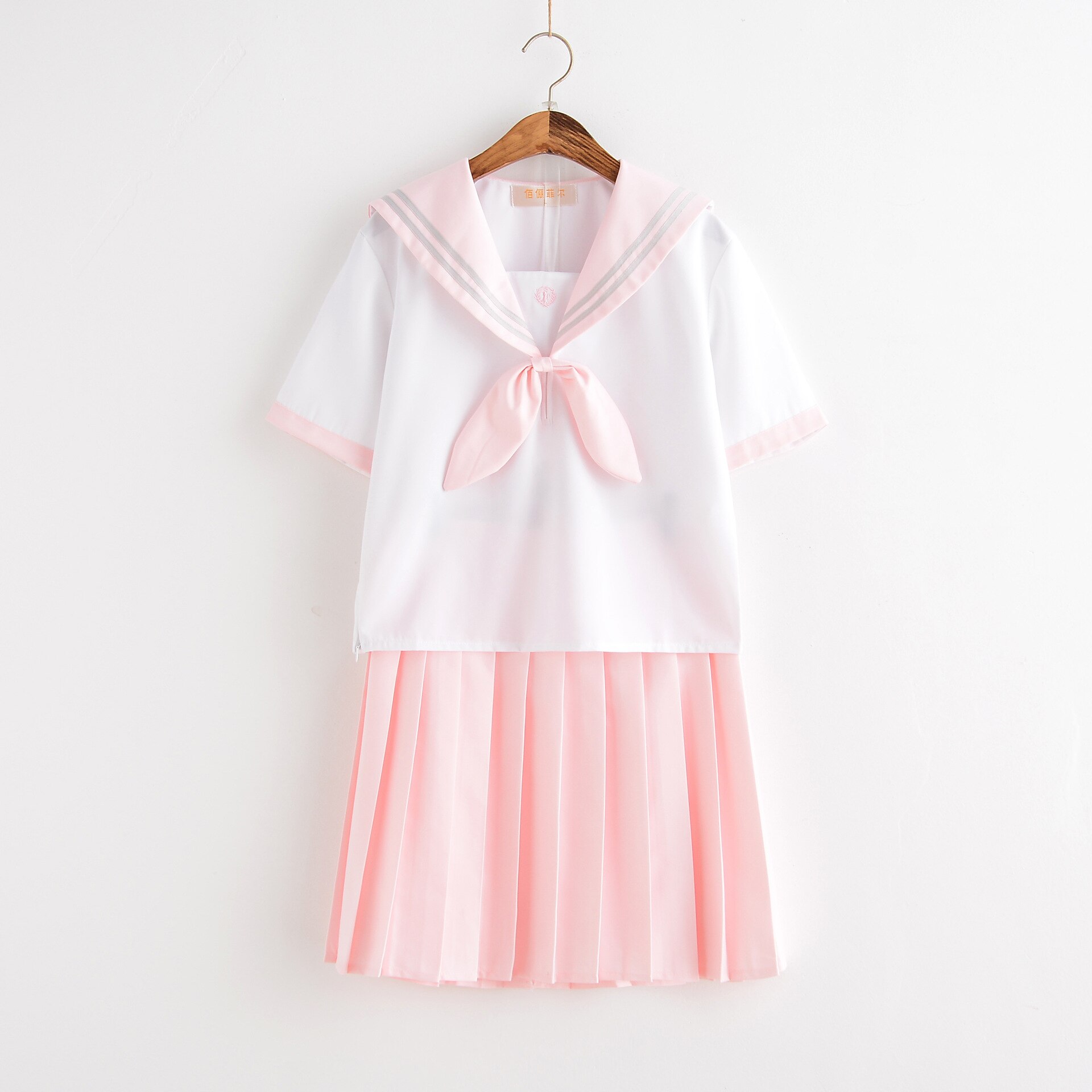 Japanese School Uniform For Girls Sailor Pink Mint Style Students Clothes For Girl Plus size Lala Cheerleader clothing: Blue / XXL