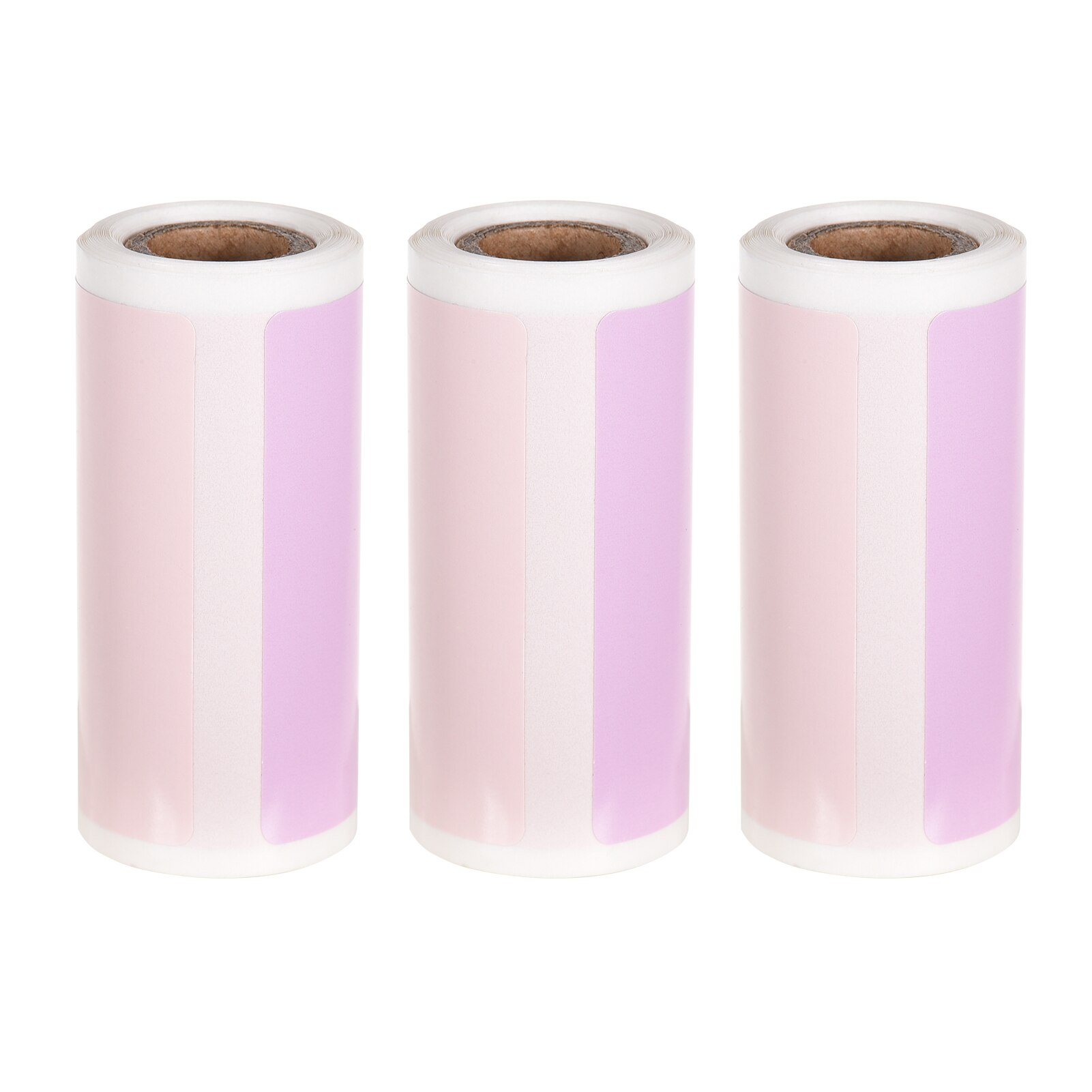 3 rotoli etichette termiche rotolo di carta termica autoadesiva senza BPA 2x1.2 pollici 100 etichette/rotolo per stampante termica Poooli PeriPage: rosa