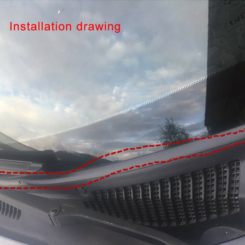 Junta de goma negra para limpiaparabrisas de coche, tira sellada para el techo, accesorios universales, Panel del parabrisas delantero, 1,8 m/5,9 pies