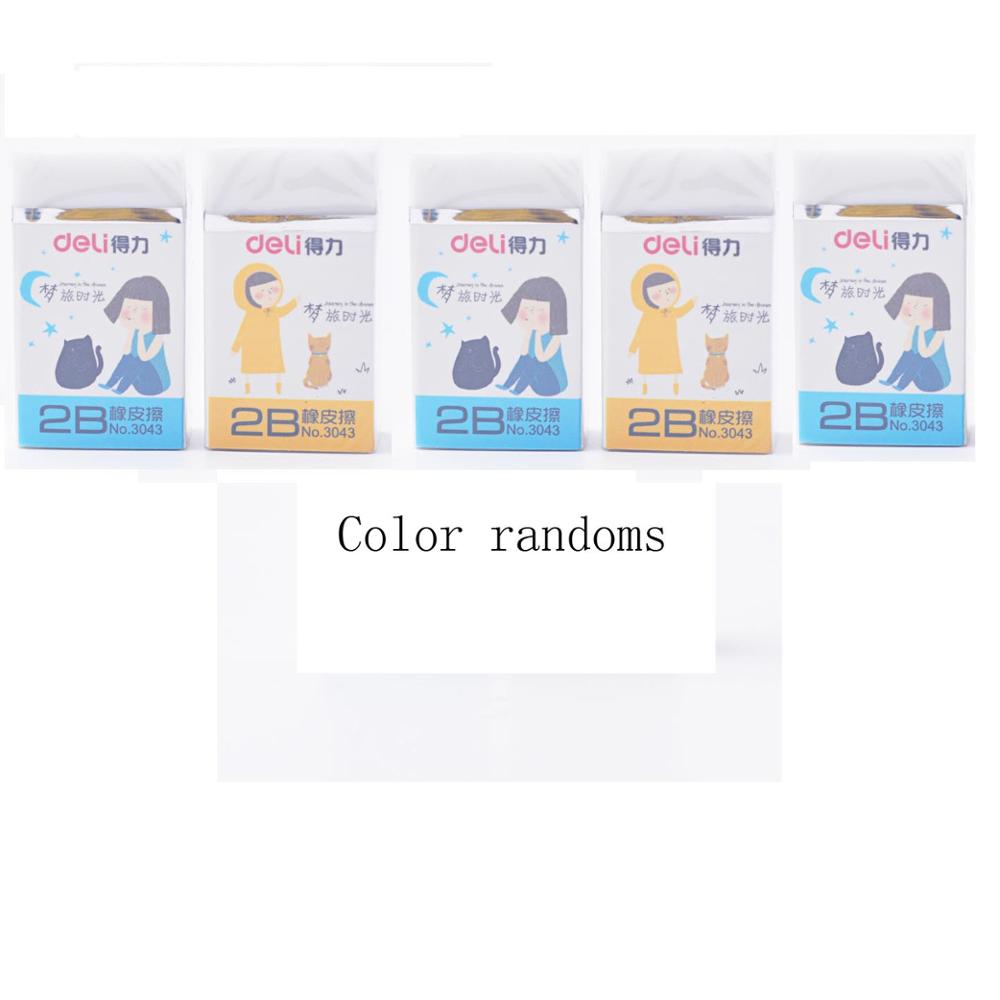 deli gum 2B wit rubber deli briefpapier , 1 stks/pak: white 5 pcs