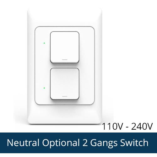 ZemiSmart Zigbee Hub Work with Apple HomeKit Home App Linkage Tuya Smart Devices Home Siri Homepod Bridge Voice Control: US 2 Gangs