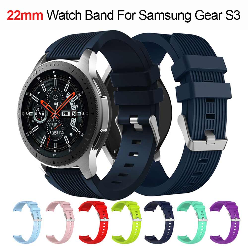22 Mm Siliconen Horloge Band Voor Samsung Galaxy Horloge 46 Mm Gear S3 Frontier Strap Classic Smart Horloge Armband Smart accessoires