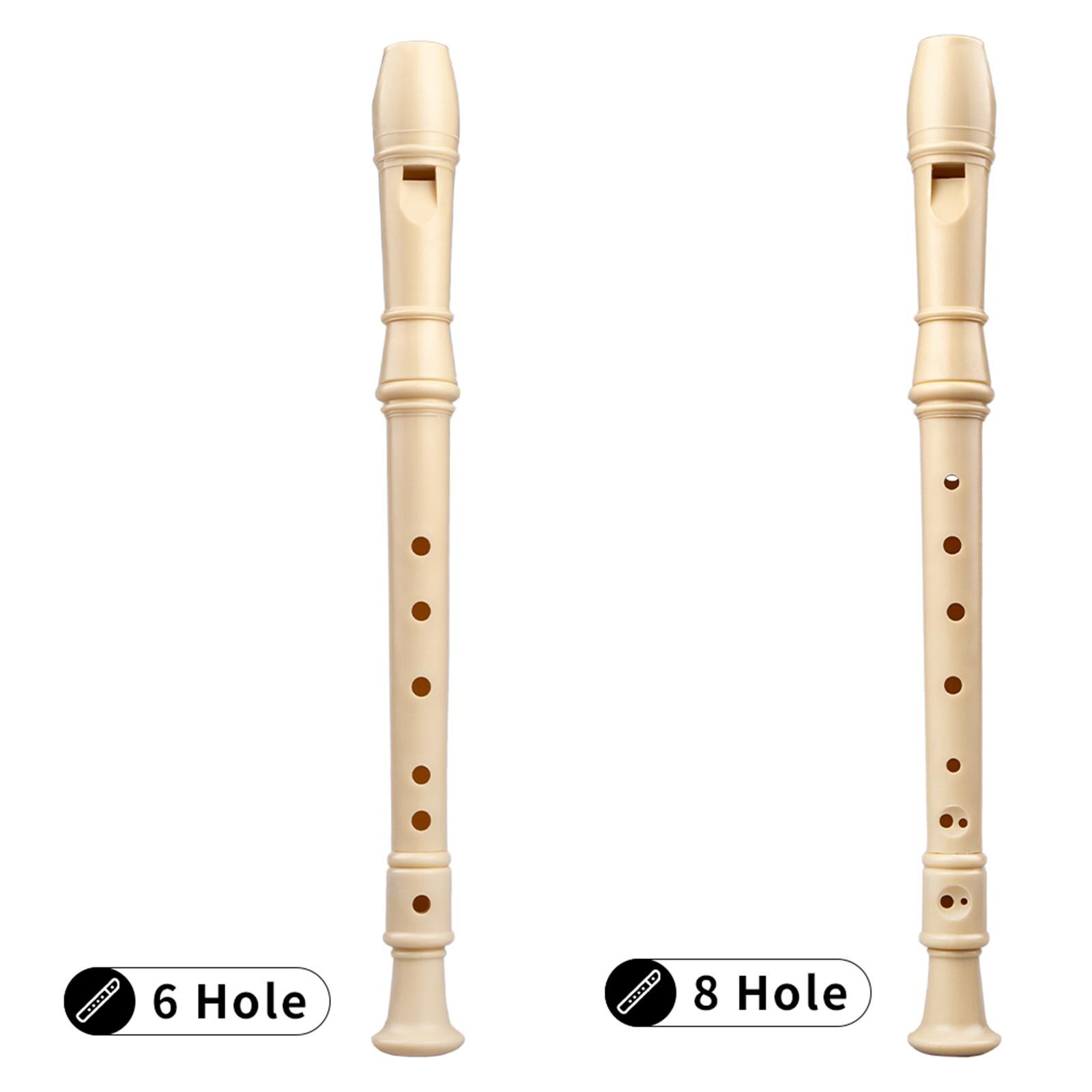 Flauta Musical de plástico, instrumento barroco con grabadora Soprano de 6/8 agujeros