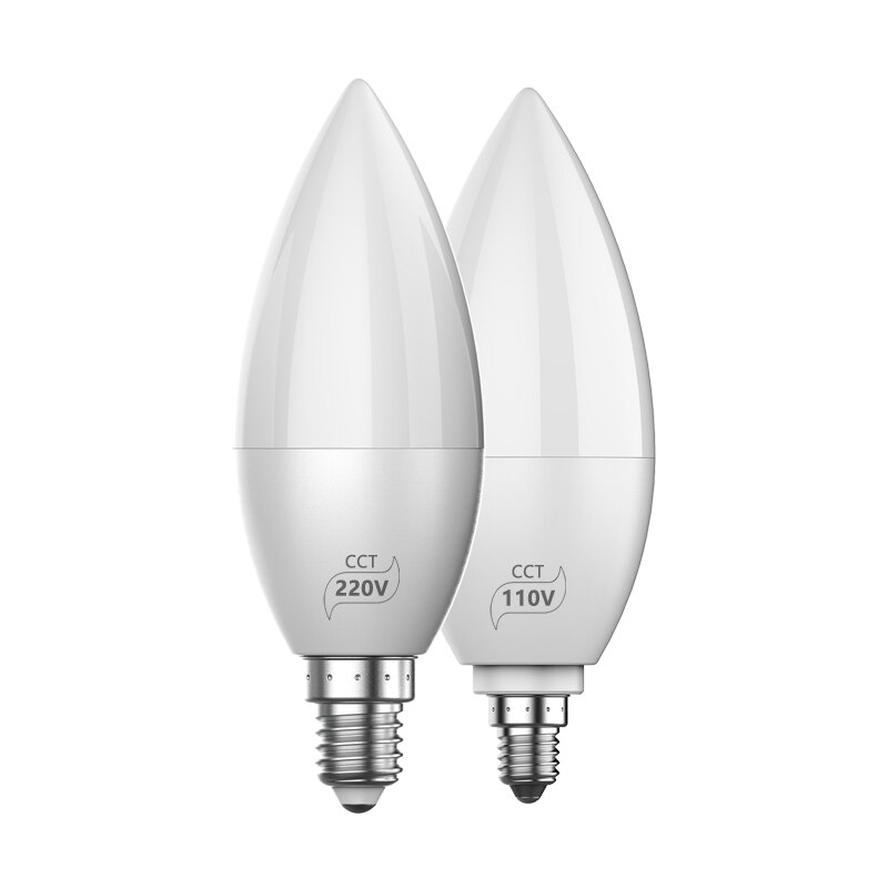 Bluetooth Smart Candle Bulb E14/E12 RGB 4W Led Lights Bulb Automation Modules Voice Control Work With Alexa Google Home