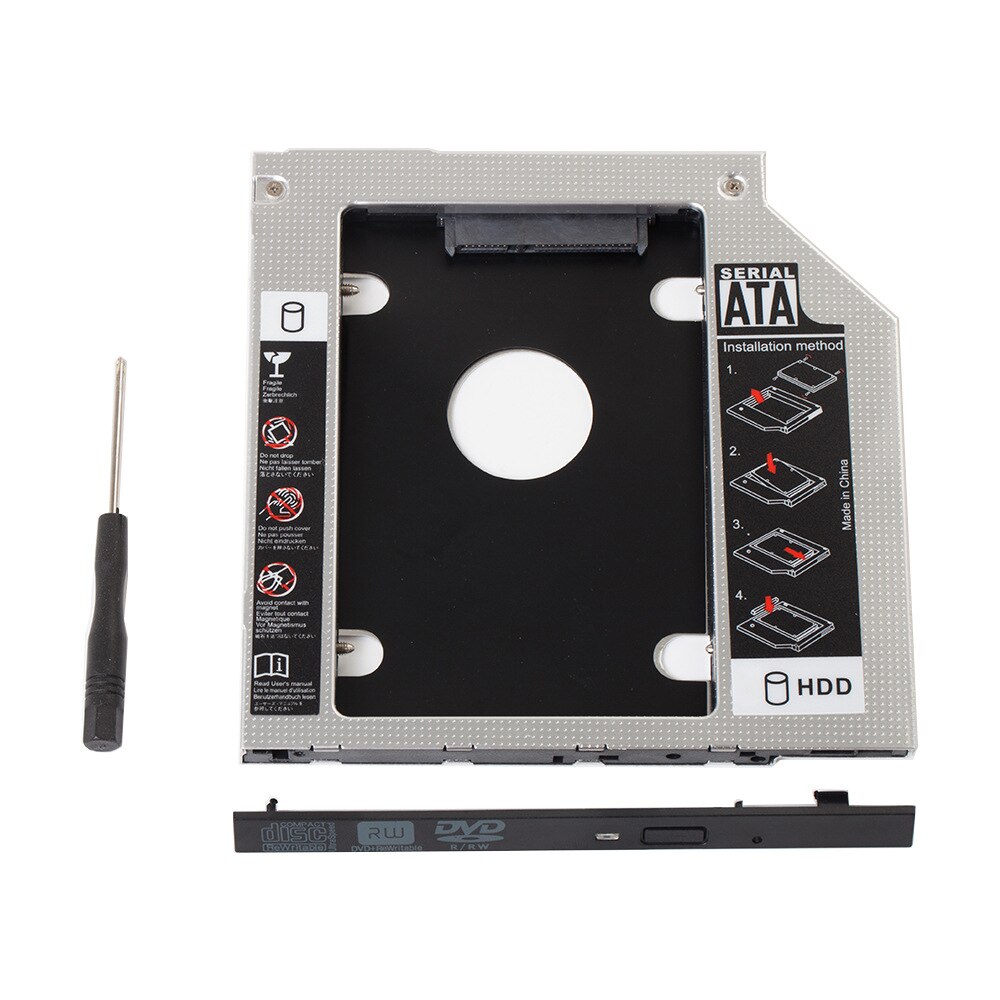 12.7mm 2nd hd hdd ssd hårddisk caddy för msi ge60 ge70 gp60 gp70 gt60 gt70 cr720