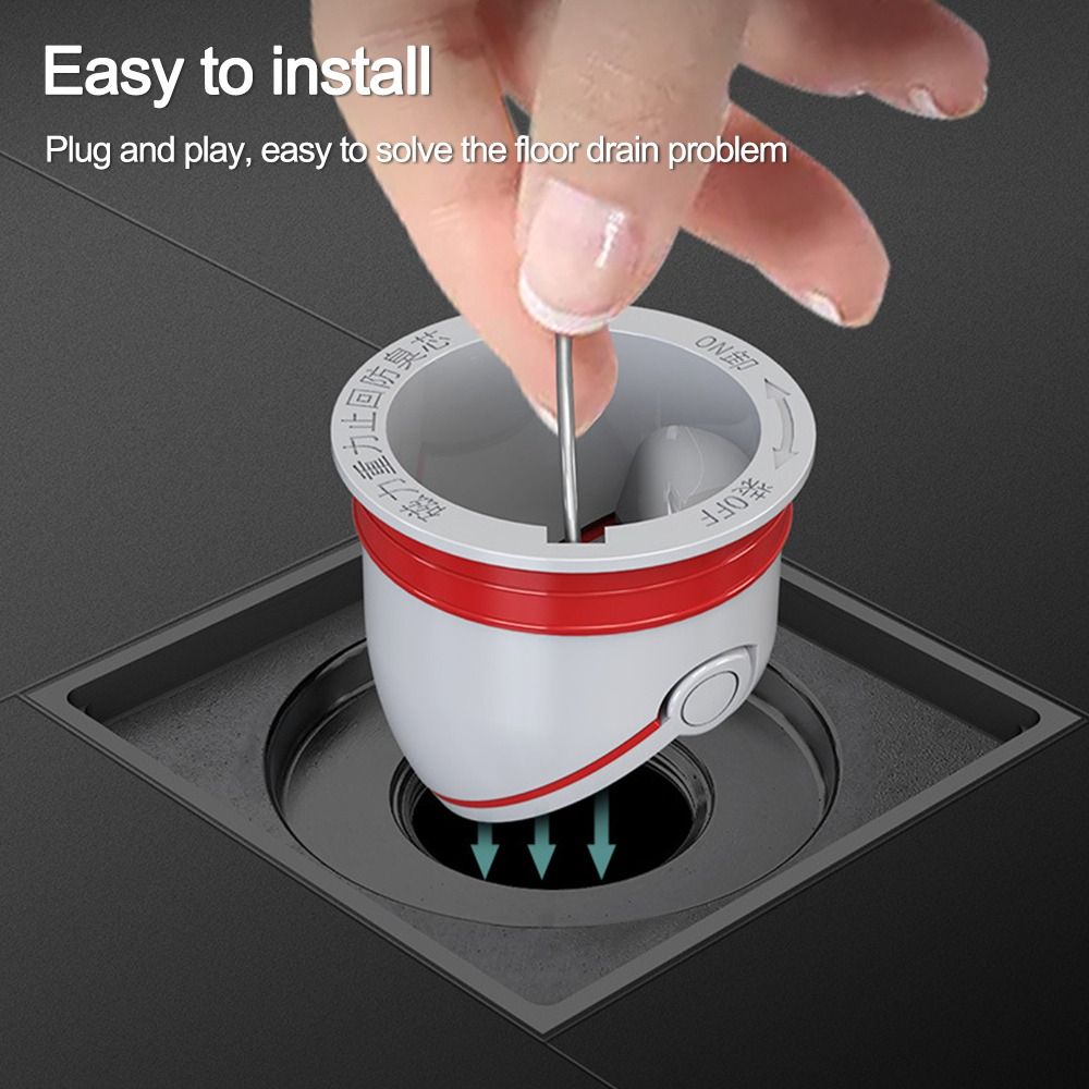Couvercle de vidange de sol anti-odeur utile, filtre de crépine d'égout, bouchon de joint de douche, assujetà sens unique, prévention des insectes, bouchon de passoire