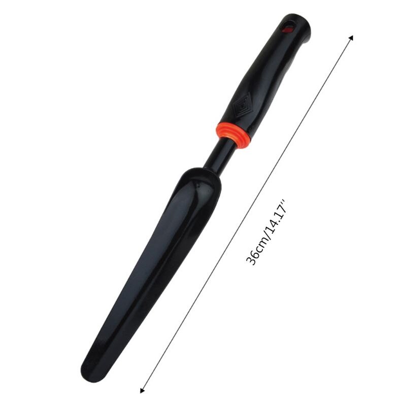 Portabel trädgårdsspetsad ogrässpade spade universal tufft kolstål 63hf