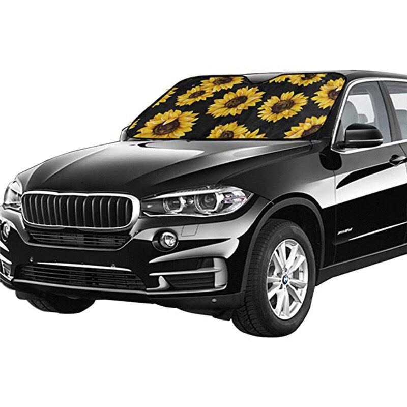 1Pcs Windshield Sun Shade for Car Decoration Funny Dog Print Window Foldable Auto Sunshade Front Window Sun Shield Sun Visors