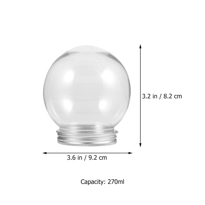 10 sztuk 150/270/300ml DIY kula śnieżna pusta kula wodna plastikowa butelka w kształcie kuli świąteczne rekwizyty robić robienia: fioletowy