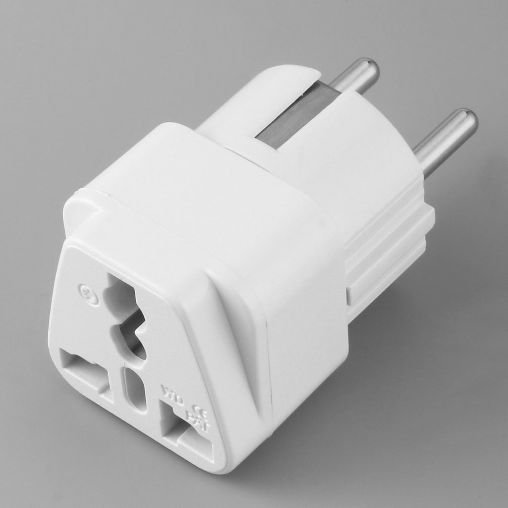 1Pcs Compact and lightweight AU US UK to EU AC Power Plug Travel Home Converter Adapter Big