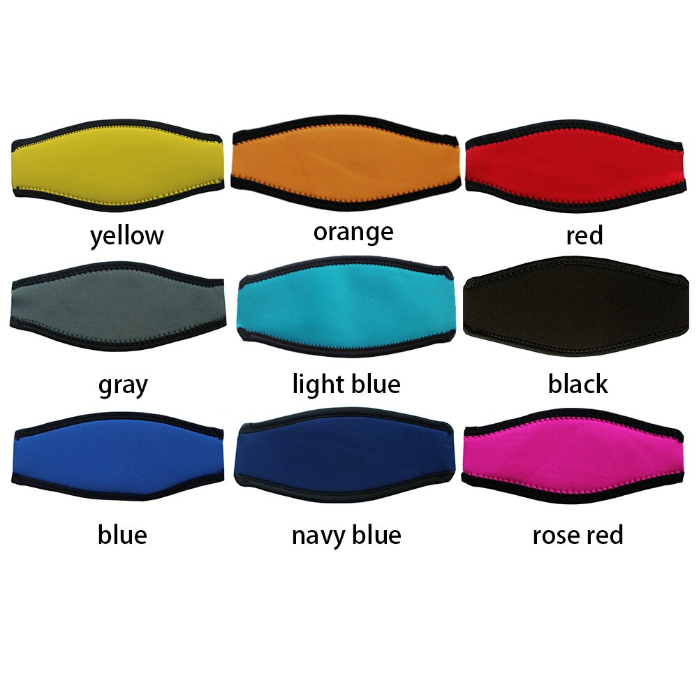 Scuba Diving Mask Head Strap Cover Mask Padded Protect Long Hair Band Strap-Wrapper Diving Swimming Added Comfort Equipment #734