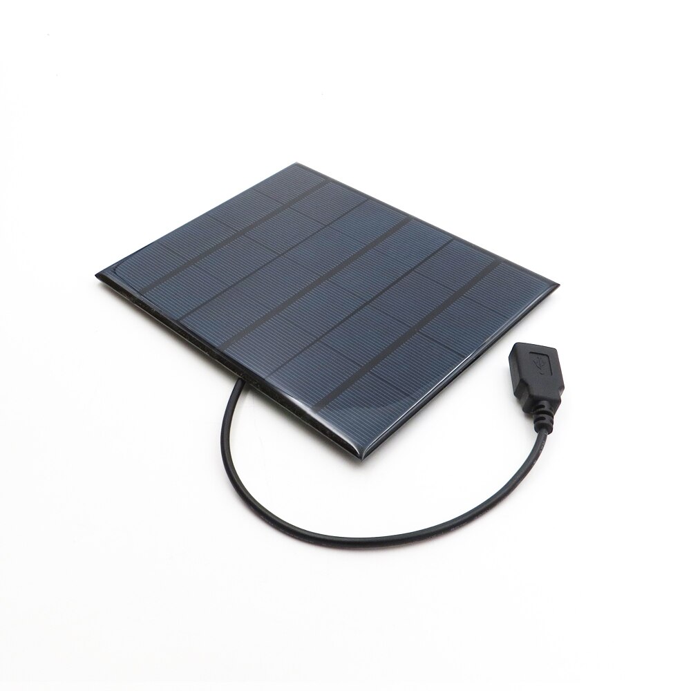 6V 3.5Watt Solar Panel Powerbank Charger Polycrystalline Solar Cell DIY Solar Charge Battery 5V USB output Solar Panel 6VDC