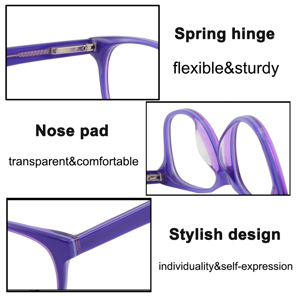Kirka Kids Anti-blue Light Acetate Glasses Children Optical Eyeglasses Computer Frames Boys Girls Clear Lens Eywear