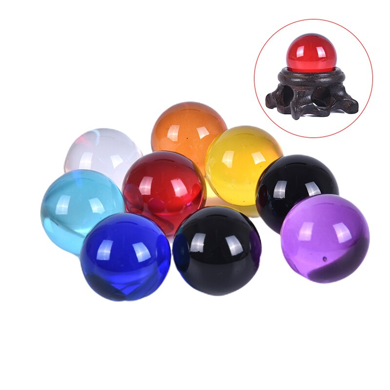 30mm boule de cristal Quartz verre Transparent boule sphères boule de verre photographie boules cristal artisanat décor Feng Shui