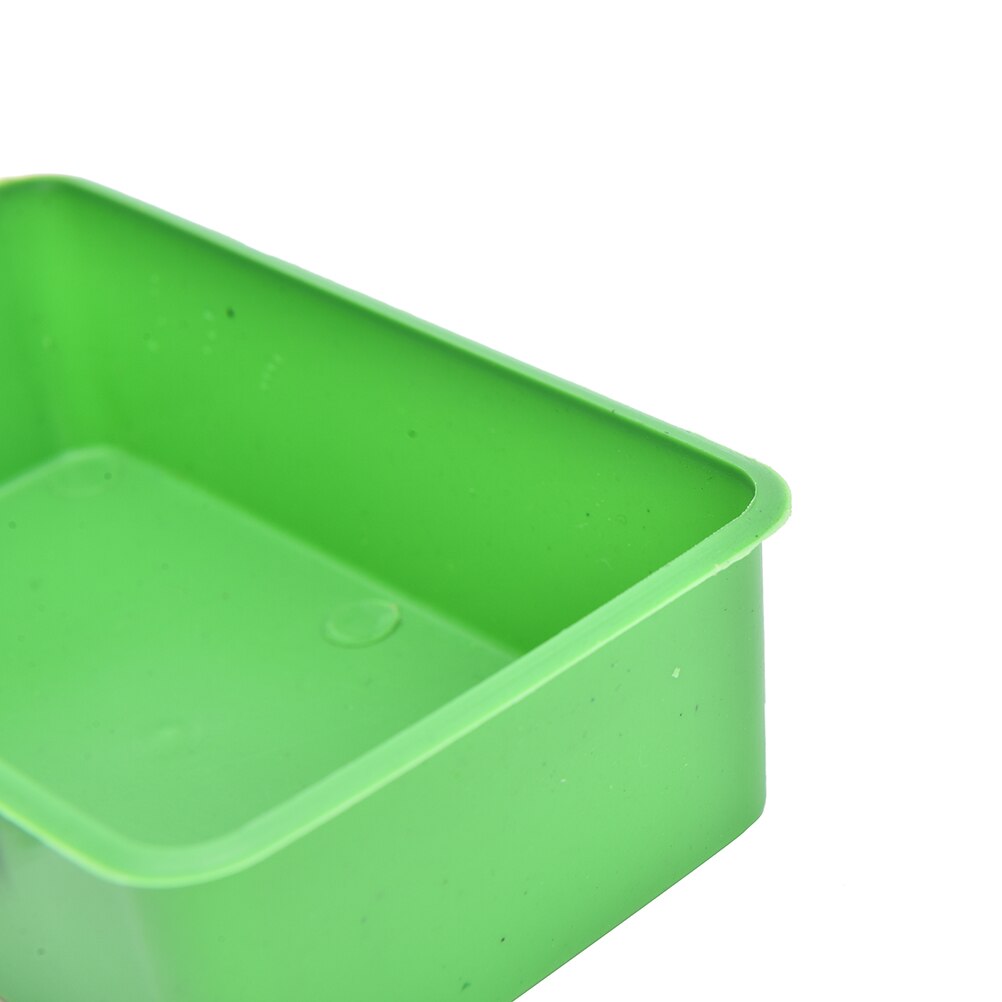 1 unidad de plástico para bañera de aves y loros, caja de limpieza para alimentar comida, caja de agua, accesorios de juguete para mascotas