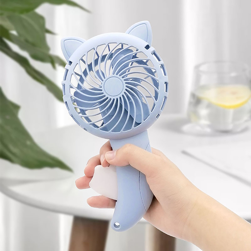 Draagbare Cartoon Schattige Handdrukventilator Mini Handheld Ventilator Zonder Batterij Voor Gebruik Buitenshuis Ventilator Zomer Luchtkoeler Reisventilator