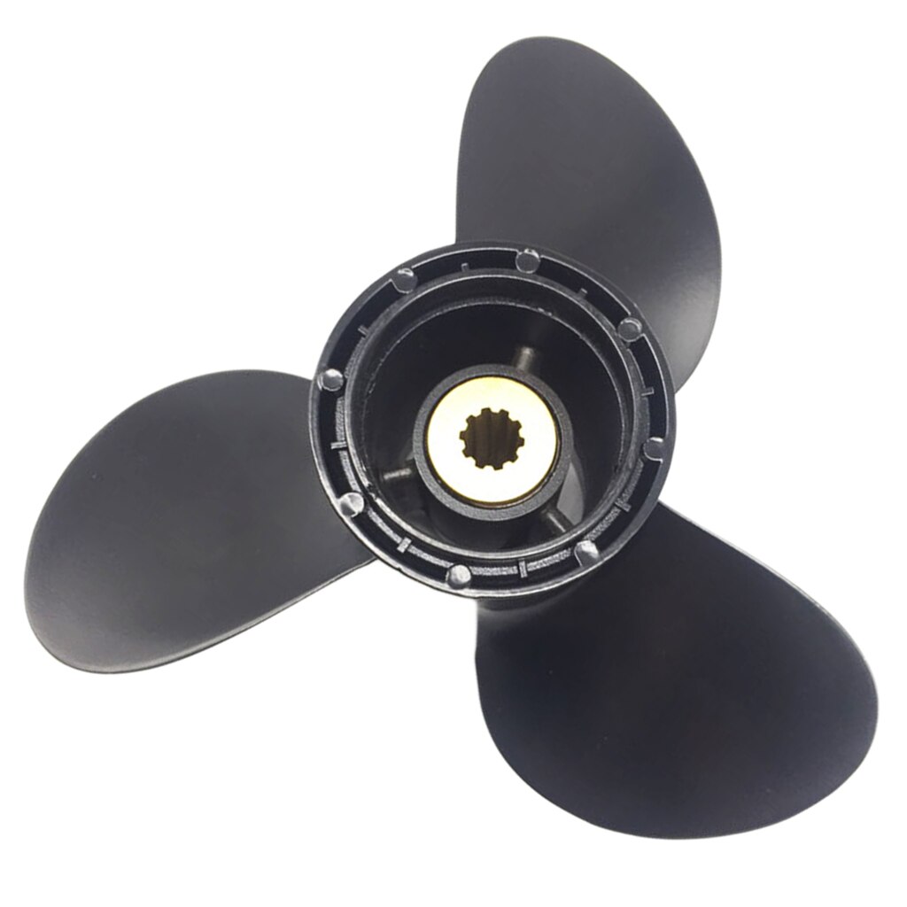 Black Boat PROP PROPELLER 3 Blade Aluminum for Suzuki Outboard Engine 8-15HP