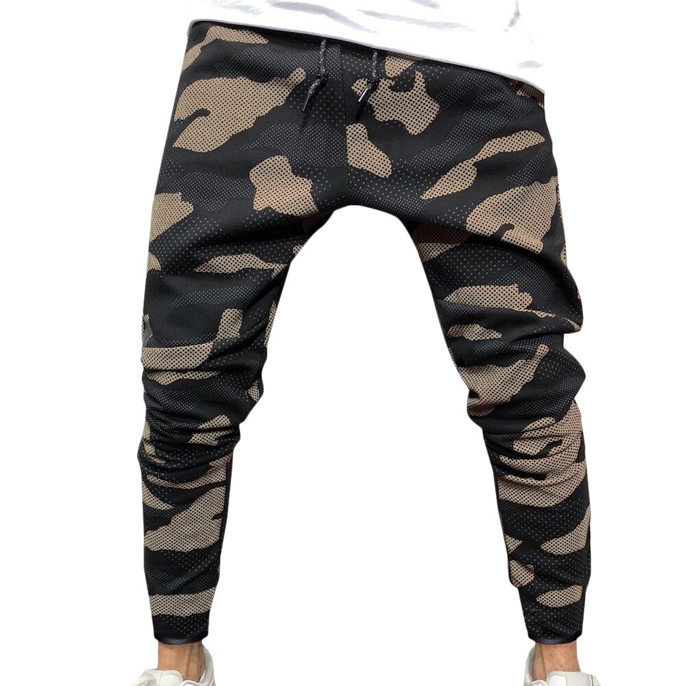 Tarnung Fitness Sport Schlauch für Männer Fitnessstudio trainieren Spitze hoch Taille Joggen Schlauch Atmungsaktive draussen Laufschuhe Trainning Jogginghose