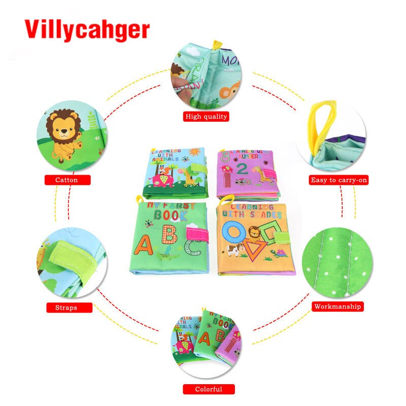 11x12cm Baby Erste Buch tuch Baby buch Lernen matt Beste spielzeug für Art Spielzeug 0-24 monate 1384