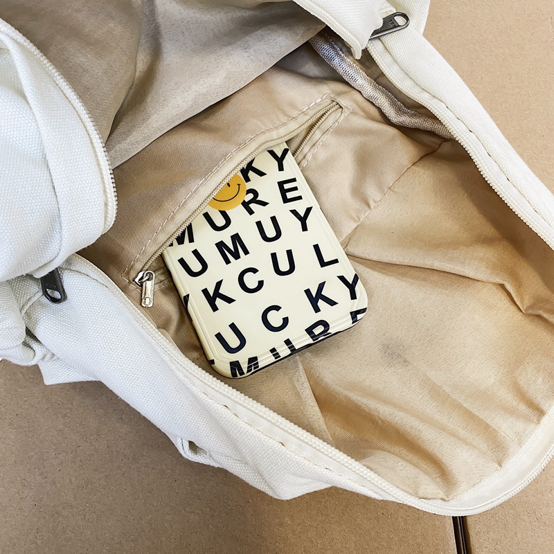 100% Baumwolle kleine Rucksäcke solide schwarz Freizeit oder Reisetaschen weiche Leinwand Pakete für Frauen hochwertige Tuch Umhängetaschen