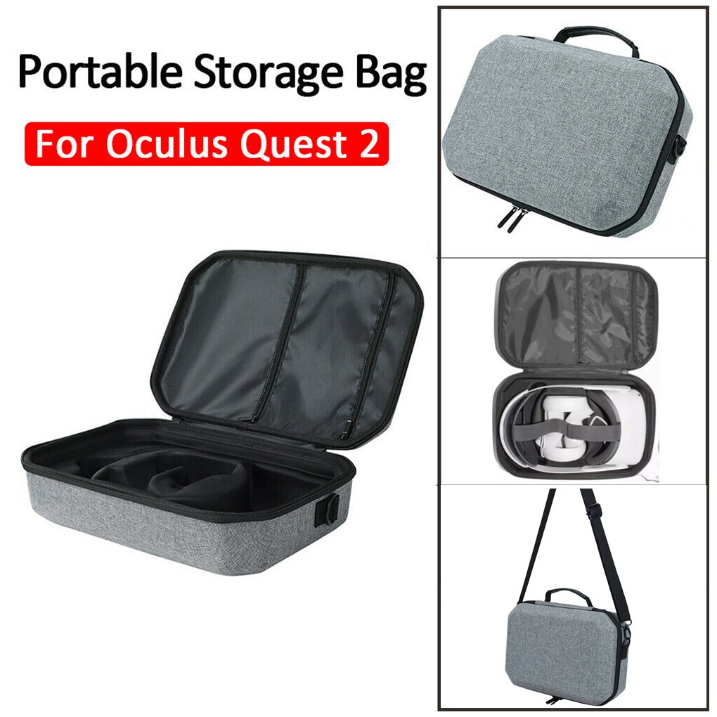 Reisetasche mit schultergurt für oculus quest 2 vr headset, tragbare eva-aufbewahrungstasche für oculus quest 2 zubehör
