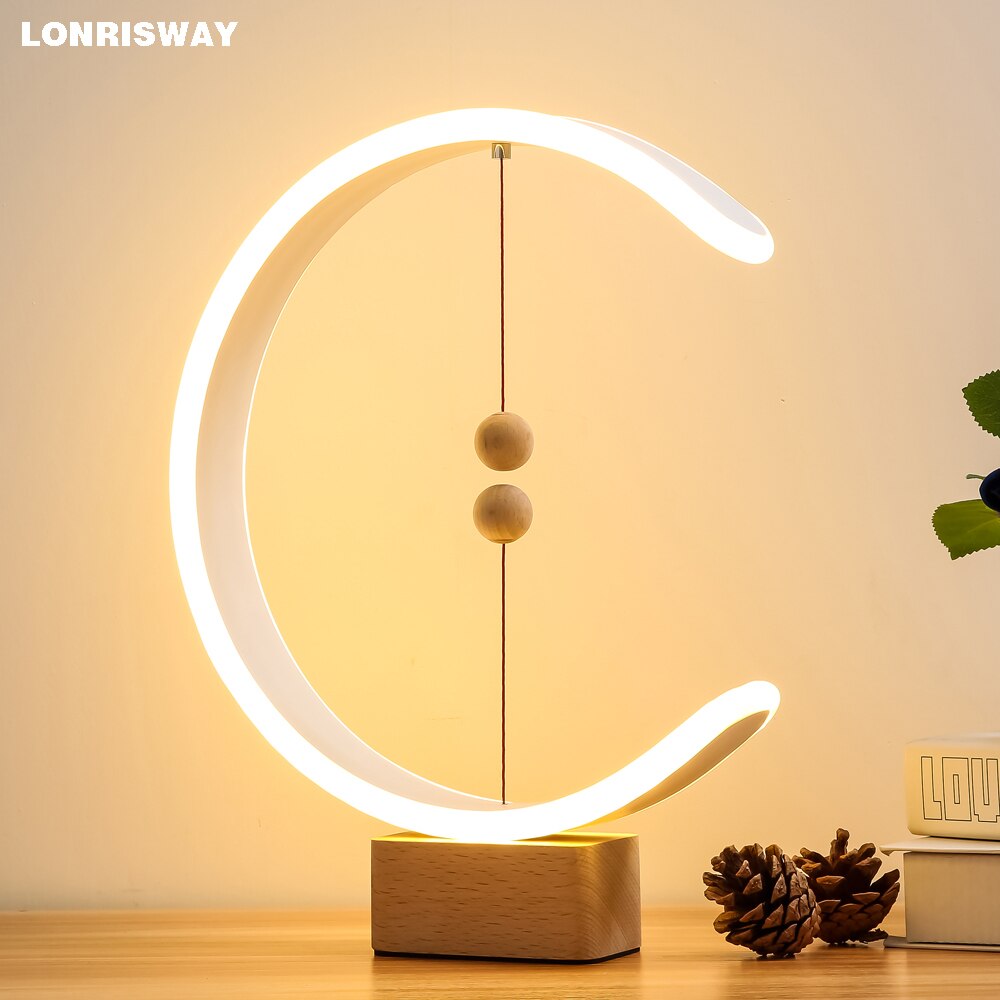 Heng balance lampe lampe à LED magnétique maison Table veilleuse interrupteur à billes magnétique lumières décor à la maison veilleuse goutte