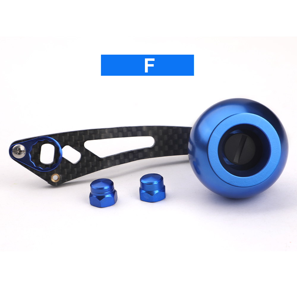 ROLLFISH Fishing Reel Handle Rocker Arm Carbon Fiber Light Weight 28g Ergonomic Multicolor Fishing Tools Accessories: Blue
