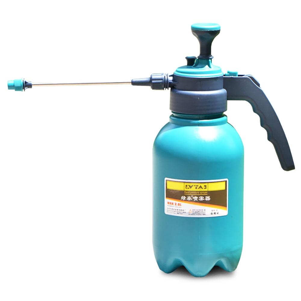 PULVERIZADOR portátil a presión para jardín, botella de pulverización de 2L, hervidor de agua para plantas y flores, regadera presurizada, herramientas de jardinería,: Gris oscuro