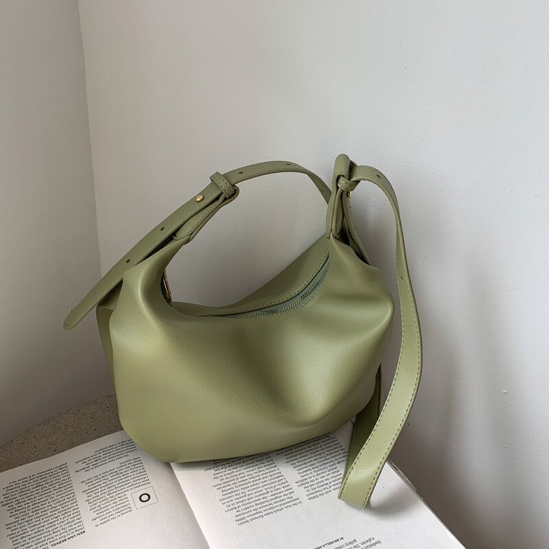 Luxus-handtasche aus pu-leder für damen, Käufer, einfarbig, großes fassungsvermöGen, schulterförmig, tellerförmig: Lvse
