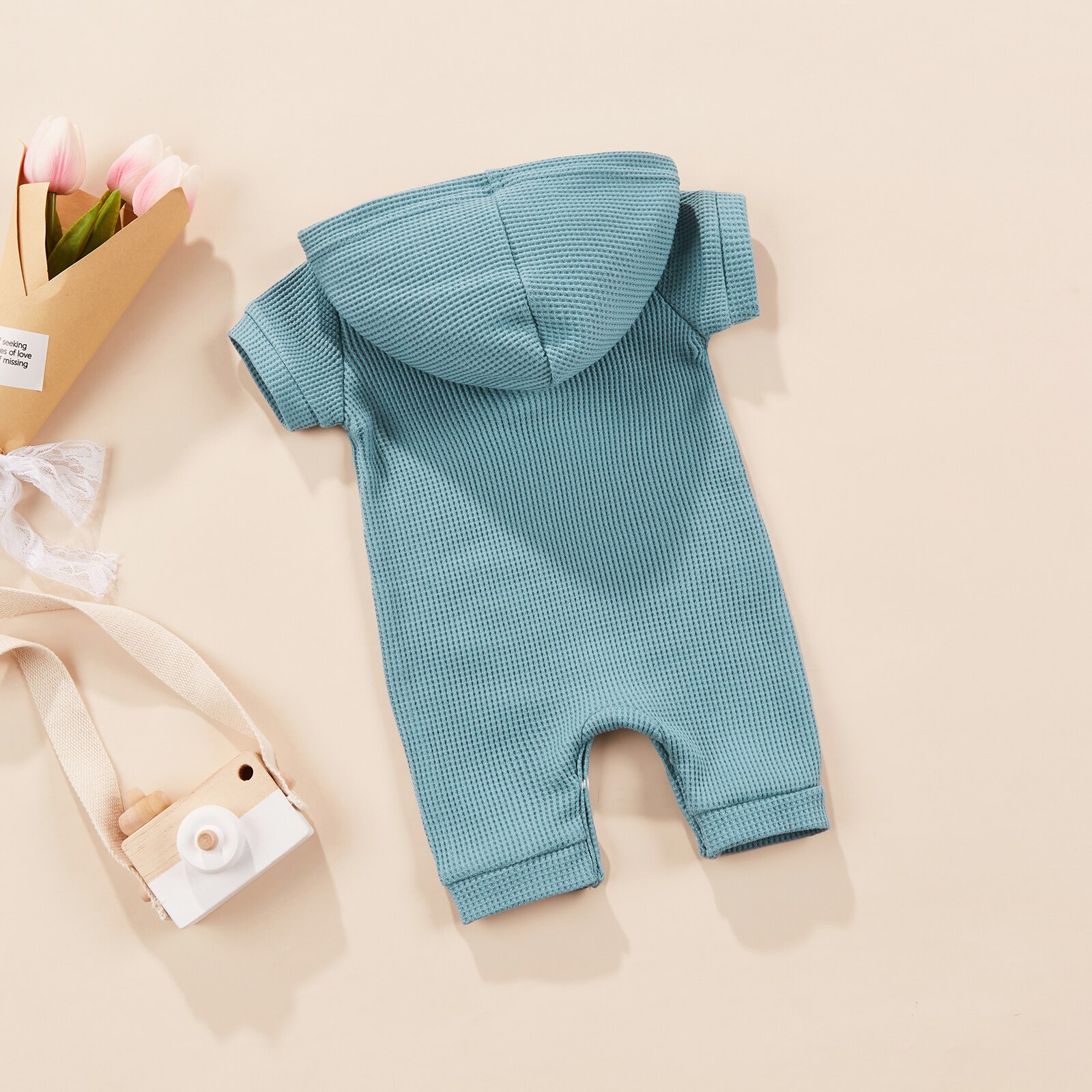 Baby 0-24m neugeborenen-Baby-Overall, kurzärmelig, mit kapuze, sommerkleidung für kleinkinder, jungen, kostümich  d01
