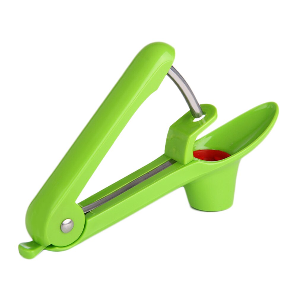 Extracteur de noyau d'outil de pinte de cerise et d'olive, outil de retrait de noyau, Gadget de cuisine à main B88: green