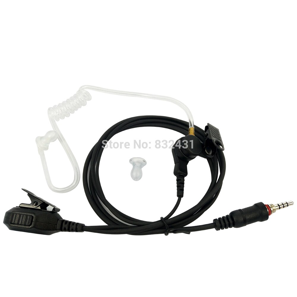 Auricular PTT con tubo de aire para walkie-talkie, Radio bidireccional, para Yaesu Vertex VX-6R, VX-7R, VX6R, VX7R, FT-270, FT-270R, VX-127, VX-170