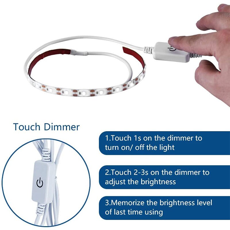 Naaimachine lichtstrip, led met verlichtingsset, met usb-voeding, voor alle naaimachines