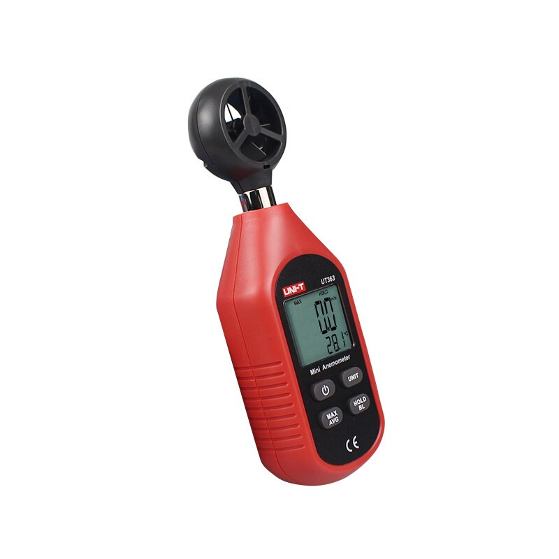 Digital wind speed meter thermometer anemometer Air flow monitor LCD Dual display handheld anemometer meter UNI-T UT363