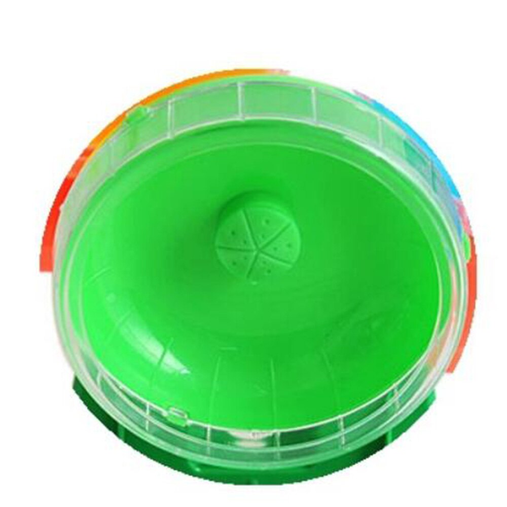 Hamster Wiel Kleine Dieren Speelgoed Leuke Plastic Oefening Ronde Wiel Roller Stille Sport Huisdier Speelgoed Voor Cavia Kooi Accessoires: green