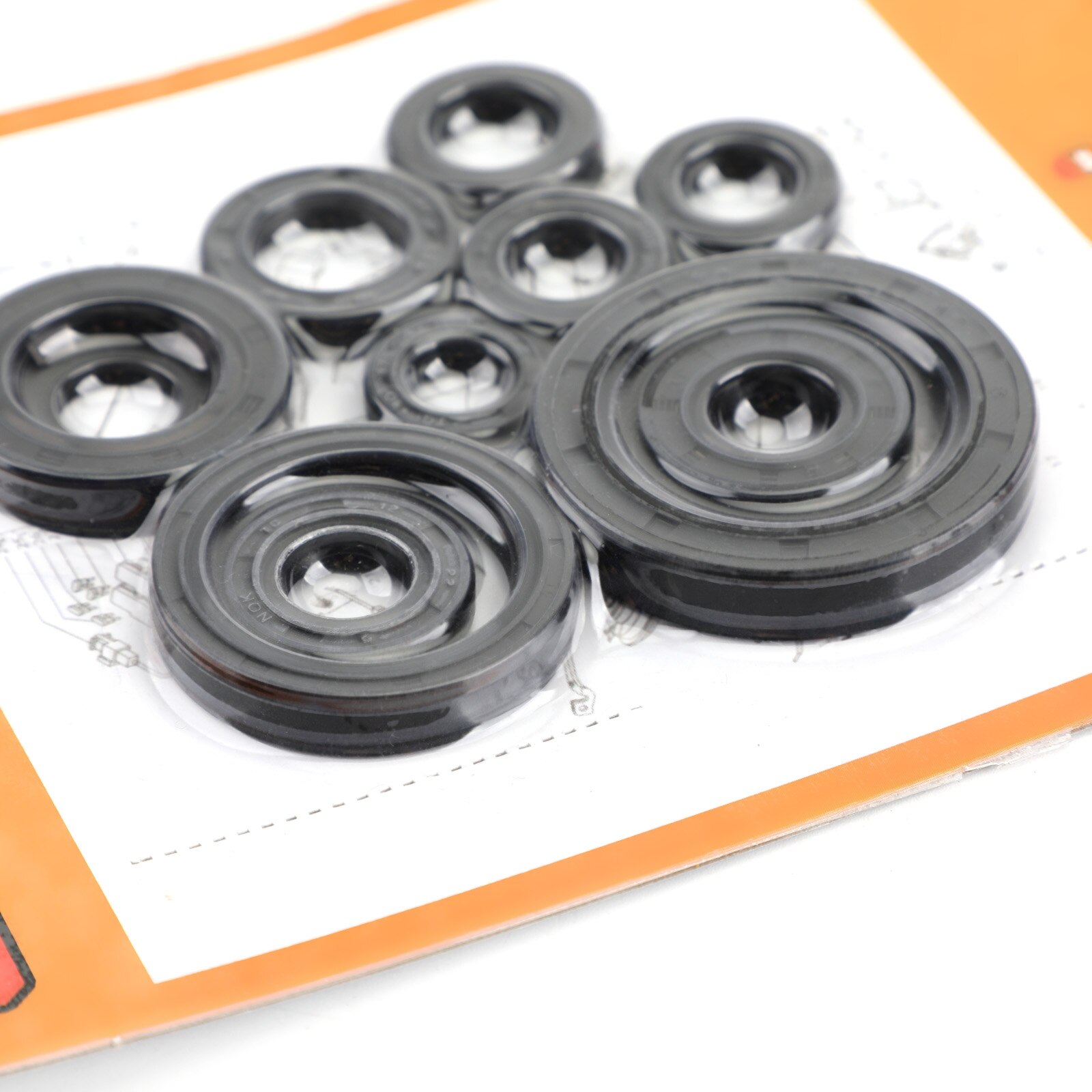 Artudatech motoroljetätningssats set 11 st packningar för honda  cr125r 2004 2005 2006 2007 cr125r cr 125 91203-kk3-830 motordelar