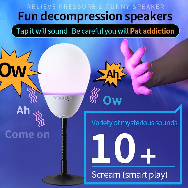 Led Rgb Kleurrijke Licht Bluetooth Speaker Entertainment Grappige Speaker Grappig Kleur Veranderende Decompressie Speelgoed Bluetooth Audio