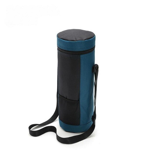 Oxford Cooler Bag for Bottle Waterproof Thermal Cans Bag for Women Kids Lunch Box Keeping Fresh Insulated Bottle Bag: Navy Blue 4L