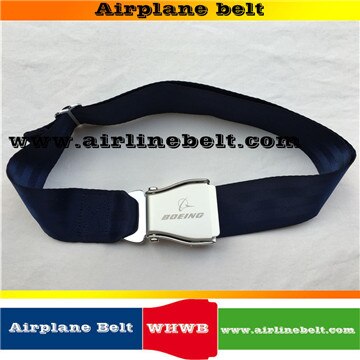 Top boeing luchtvaartmaatschappij vliegtuig veiligheidsgordel gesp riem: Donkerblauw