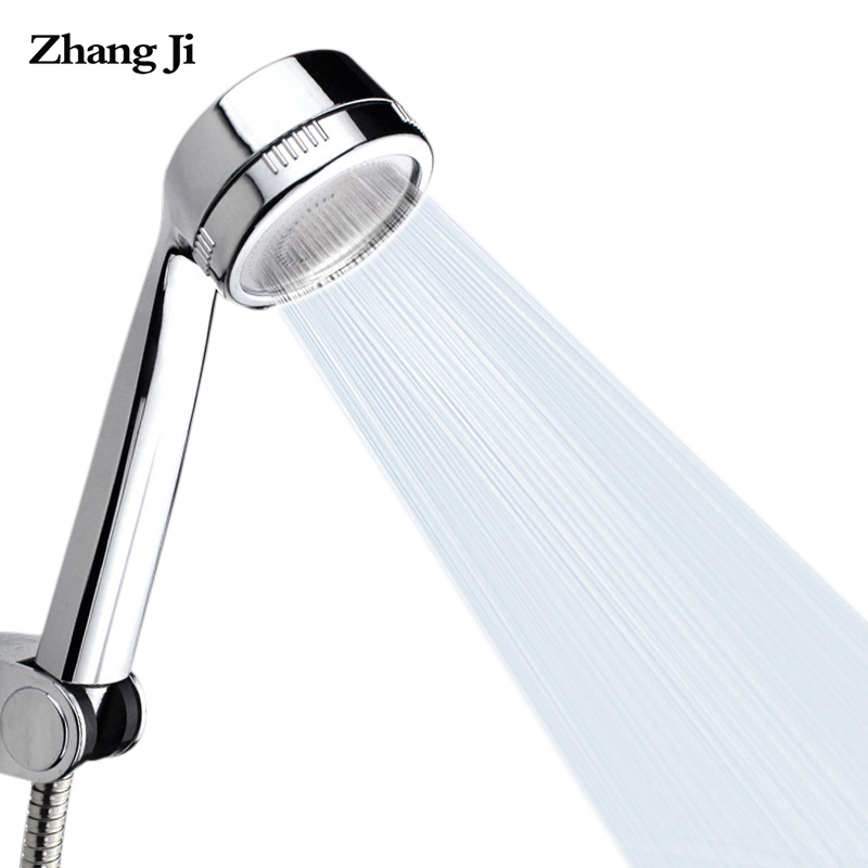 Zhang Ji Patented Efficient High Pressure Shower Head Water Saving Massage Nozzle Rainfall Bathroom Handheld Shower Head: Green  