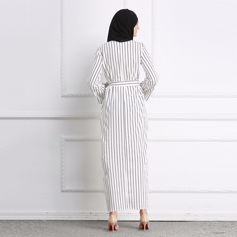 Femmes bande musulmane longue Maxi Hijab Robe arabe dubaï Abaya Robe robes Kimono Jubah Ramadan arabe vêtements islamiques