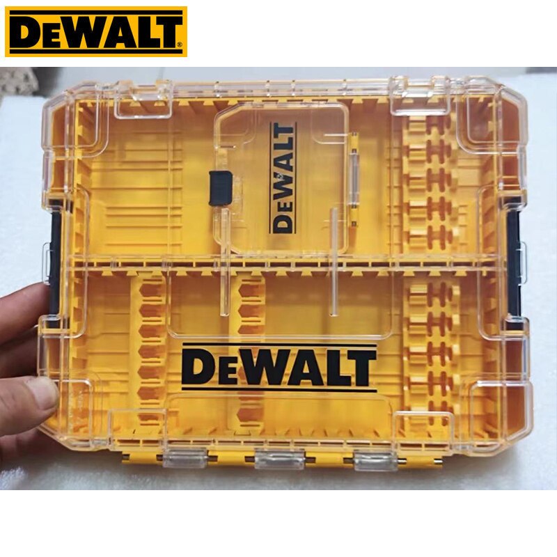 Dewalt Originele Gereedschapskist Tough Case Kleine Medium Onderdelen Accessoires Opslag Boor Onderdelen Bit Box Stapelbaar Combinatie Toolkit: Set