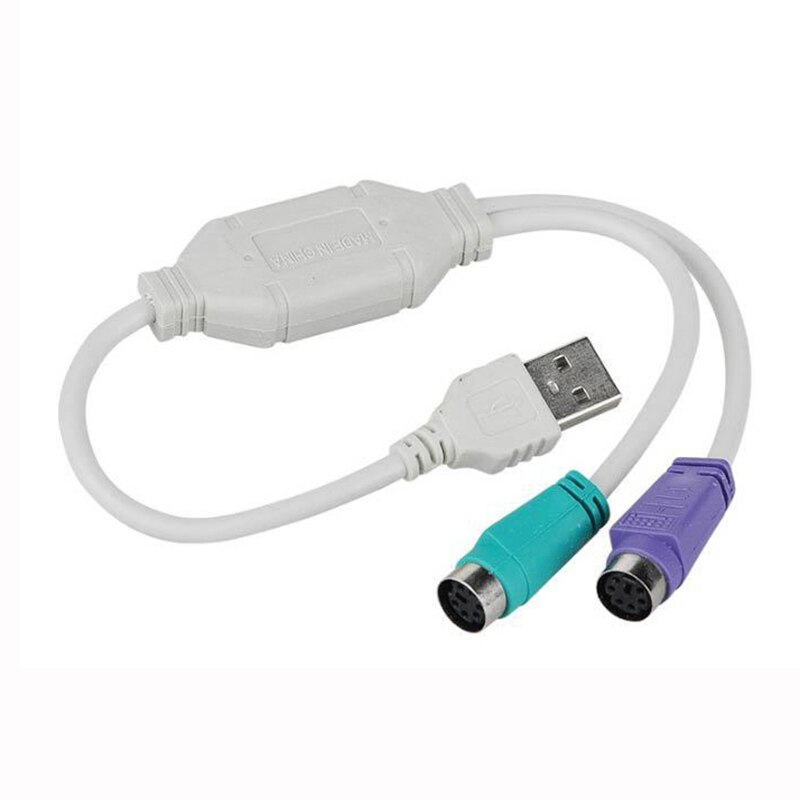 USB Male To PS/2 PS2 Female Converter Cable Cord Converter Adapter Keyboard Mouse Computer Cables & Connectors