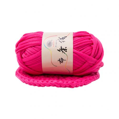 Neue Hand-stricken gewebte Gewinde Starke Korb Decke Geflochtene DIY Häkeln Tuch Phantasie Garn: Rose rot